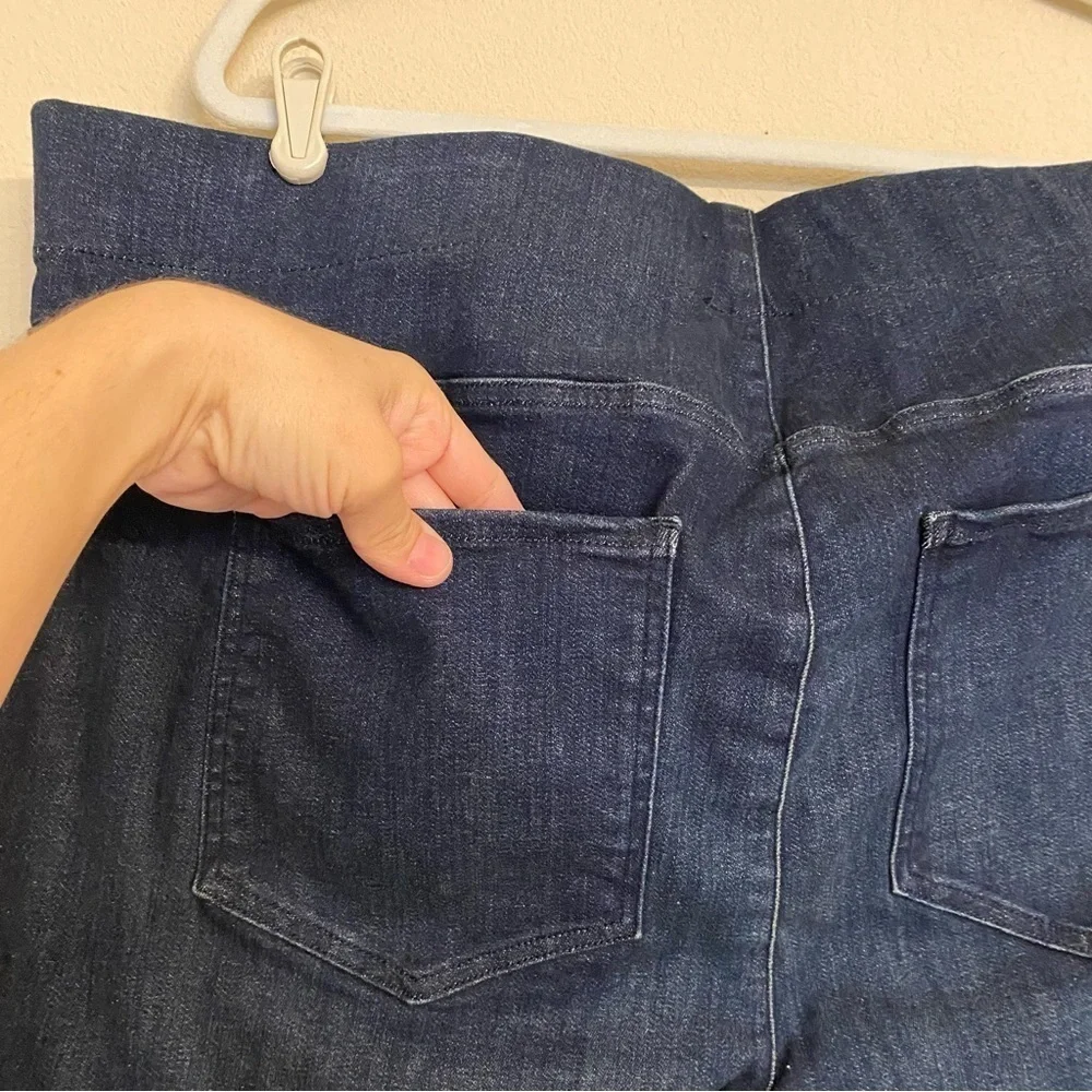 NYDJ Kenzie Jeggings Dark Wash Pull On Bootleg Jeans Size P2X Casual Comfort